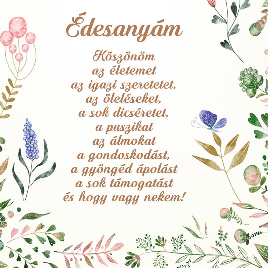 Fali kép dekoráció anyák napjára