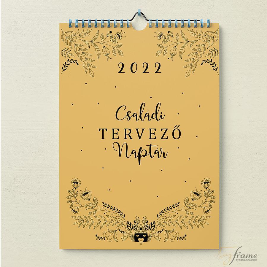 2022-es családi tervező falinaptár