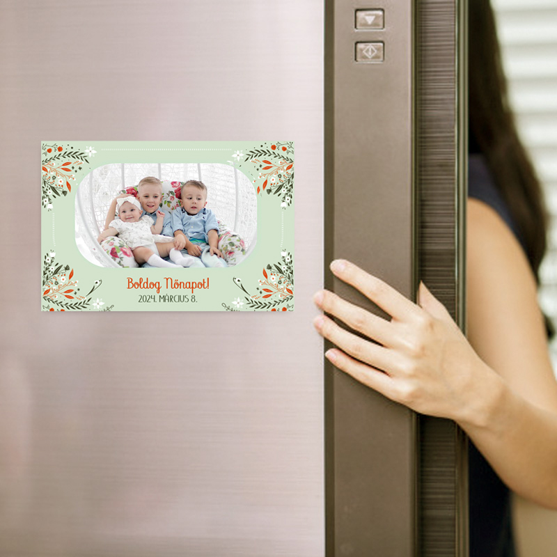 Március 8 nőnapi hűtőmágnes 15. minta