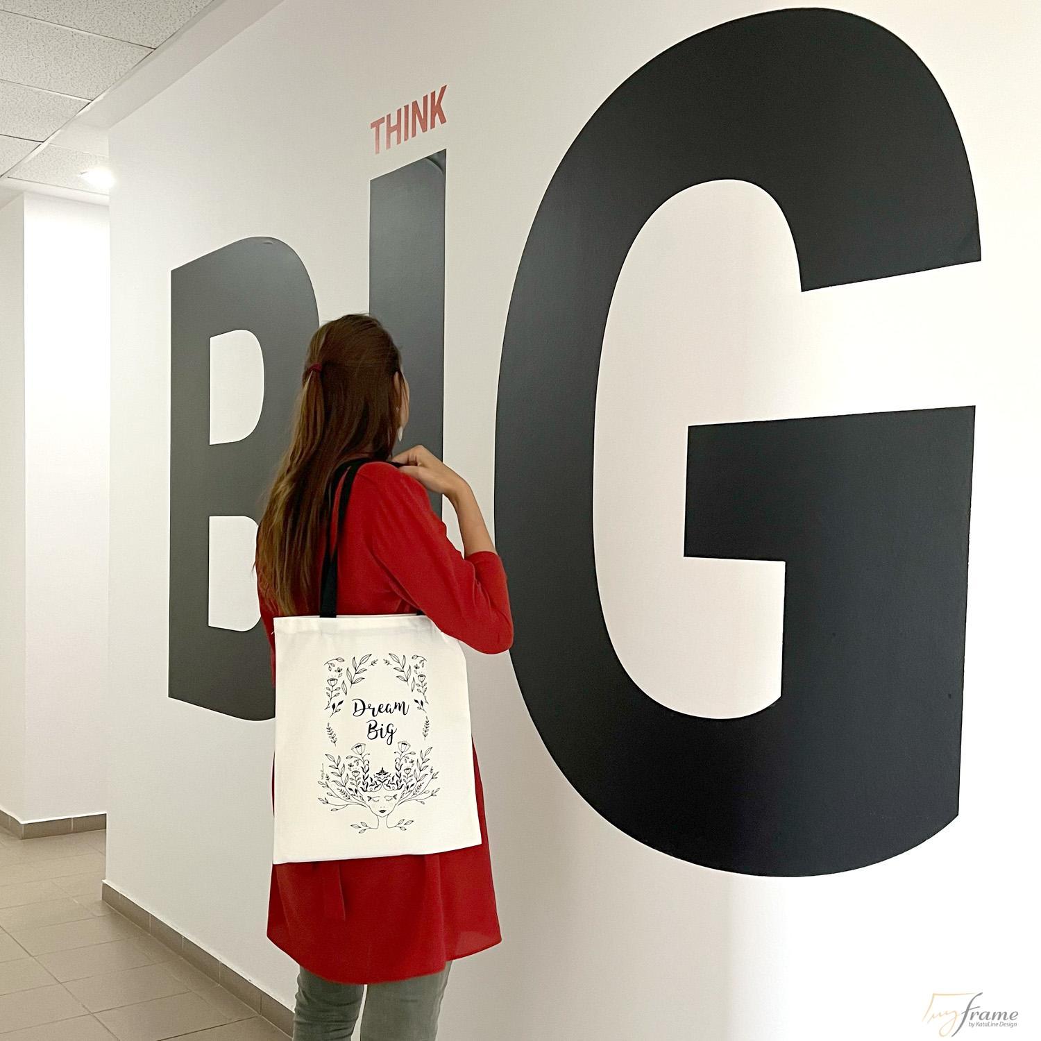 Dream Big- vászontáska egyedi grafikával