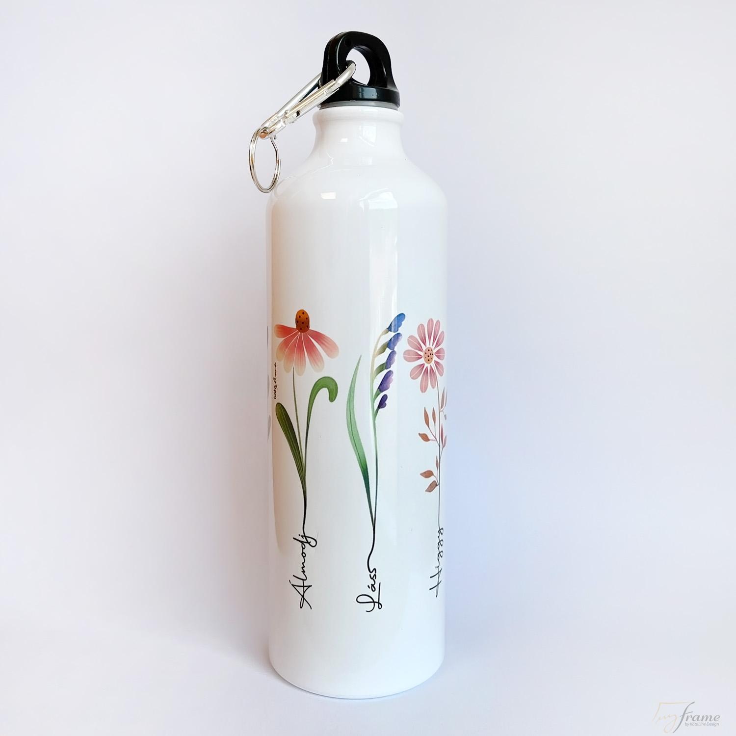 Motiváló virágok-aluminium kulacs 750 ml