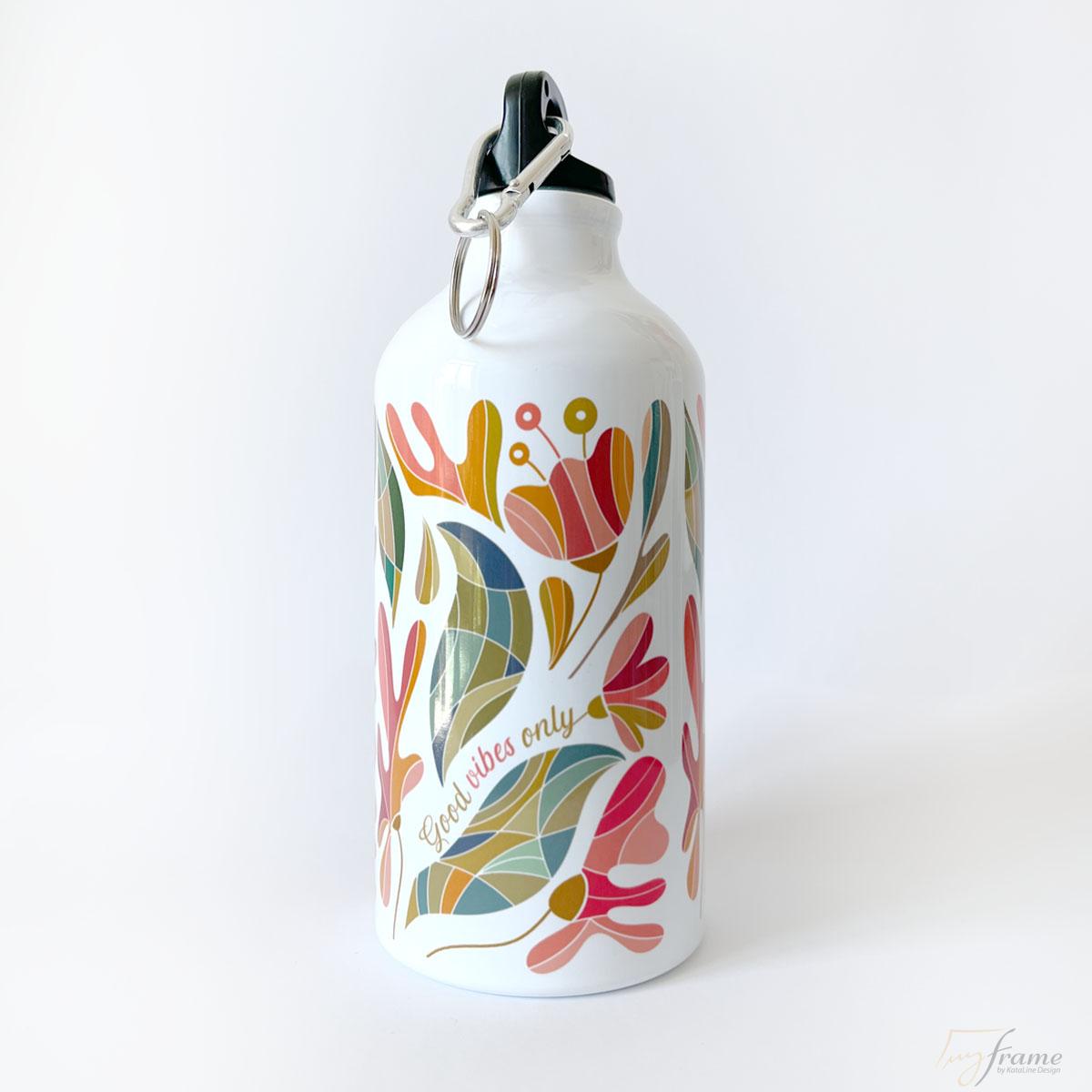 Good vibes only! - alumínium kulacs 500 ml.
