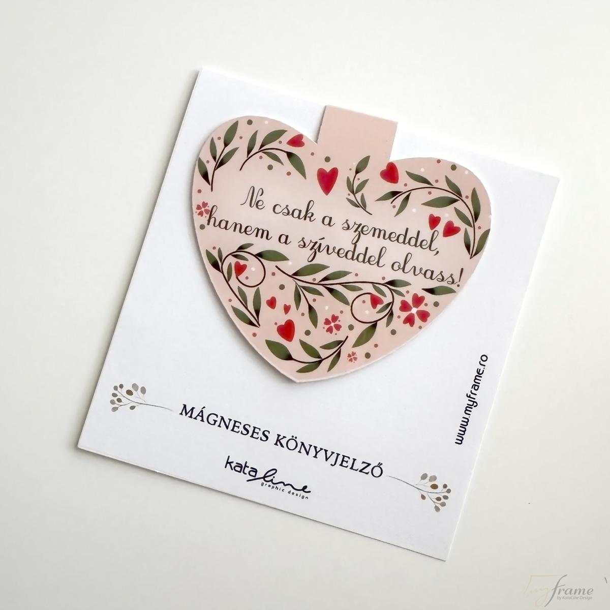 Szív alakú mágneses könyvjelző