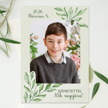 Nőnapi képeslap Március 8-ra (44. képeslap minta)