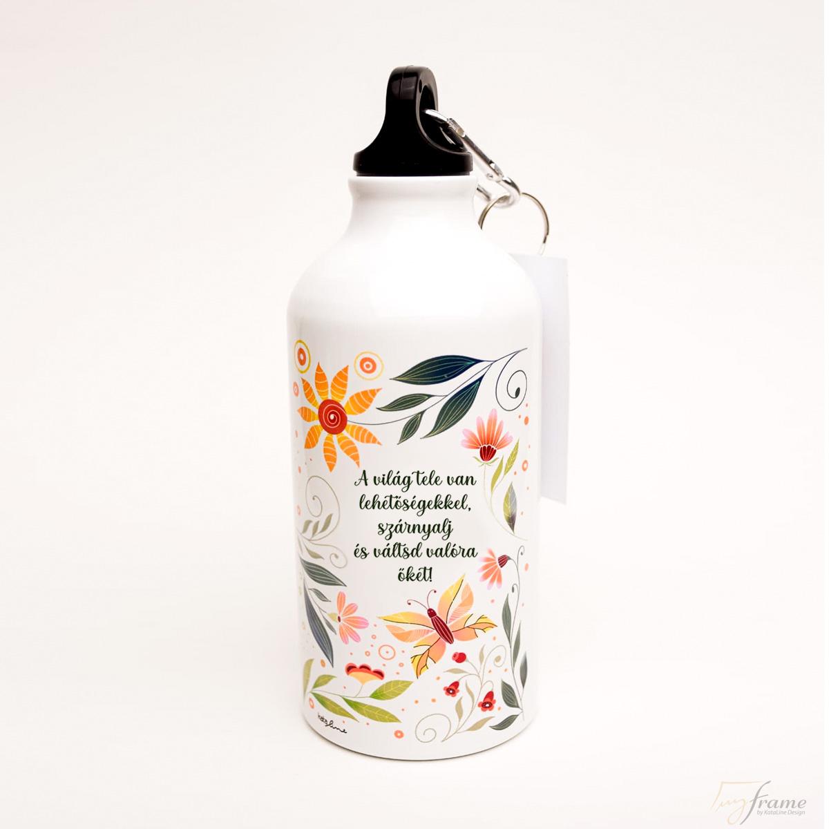 Megszemélyesíthető ivókulacs 500 ml.